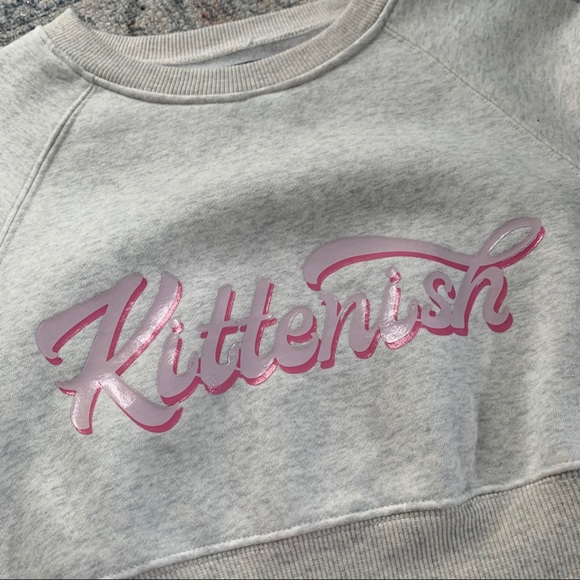 Kittenish cropped sweatshirt - Picture 3 of 4
